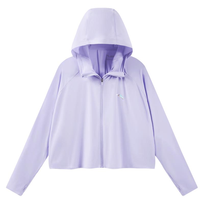 ANTA Kids Girls Sun Protection Hooded Sports Jacket 150