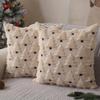 Washable Removable Cushion Cover Removable Washable Cushion Cover Christmas Tree Pattern Plush Pillow Covers Holiday for Sofa