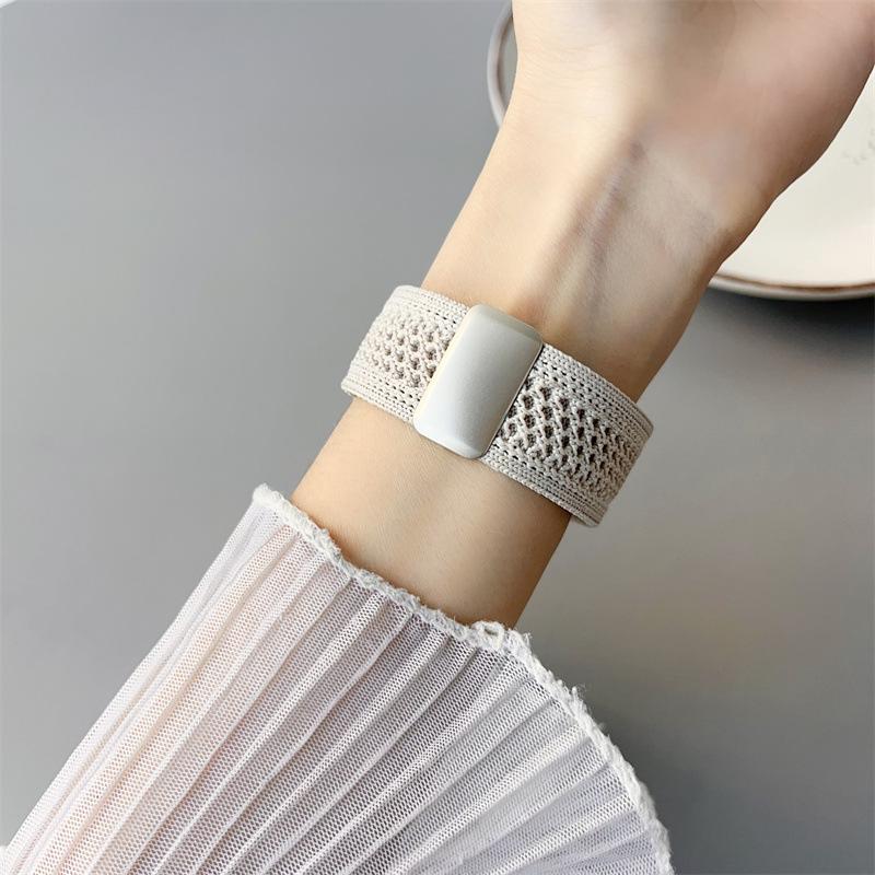 Compatible Nylon Woven Magnetic Buckle Breathable Band for Apple Watch
