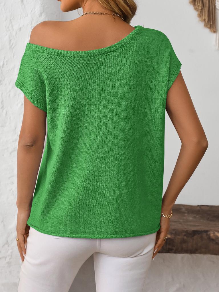 2025 New Collection! Women's Y2K - Inspired Summer Knitted Pullover Sweater Top, Blending Retro Charm with Modern Style