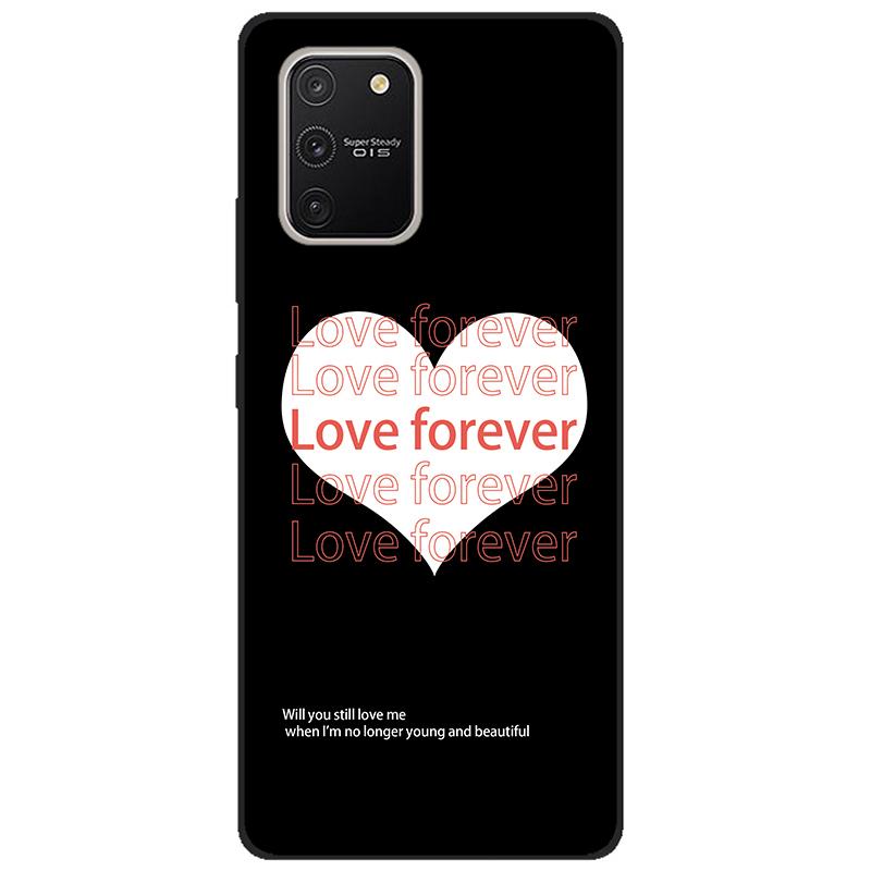 For Samsung Galaxy S10 Lite Case G770F Silicone Black Soft Back Cover for Samsung S10 Lite Case 2020 TPU S10Lite Cover S 10 Lite