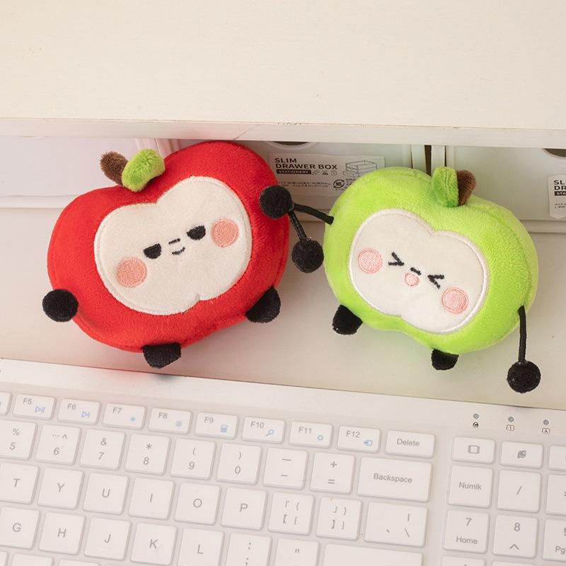 Magnetic fruit doll green apple red apple plush toy can be compressed separately sun fruit doll