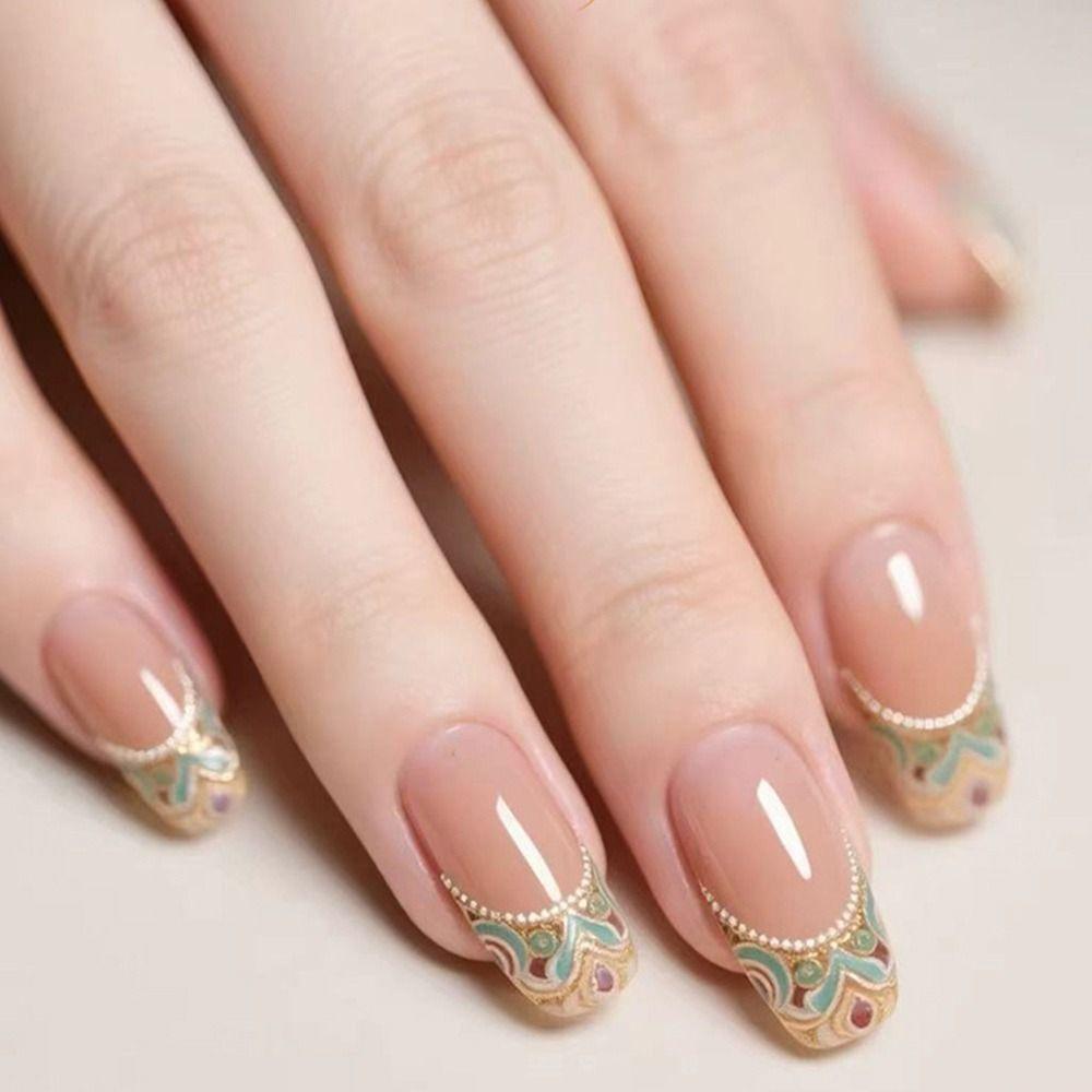 Imitation Gemstone 5D Nail Stickers Shiny Palace Nail Decals Nail Decorations DIY Manicure