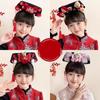 Velvet Bow Chinese Style Headwear Flower Hanfu Headwear Ancient Style Gege Headband  Women