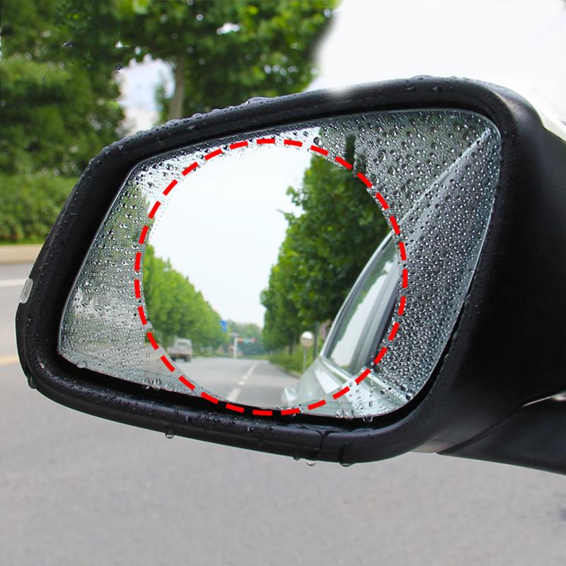 2Pc Car Rainproof Film Anti Fog Car Sticker Car Rearview Mirror Window Clear Rain Proof Waterproof Film Auto Sticker Accessories