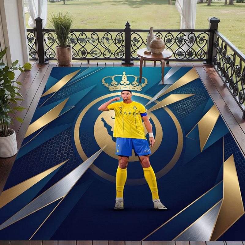Soft Floor Carpet Cristiano Ronaldo Pattern Area Rug Decorative Mat For Home Room Decoration