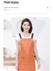 PU Soft Leather Waterproof Kitchen Apron, Oil-Proof, Wash-Free, Unisex Strap Waistband for Cooking and Catering.