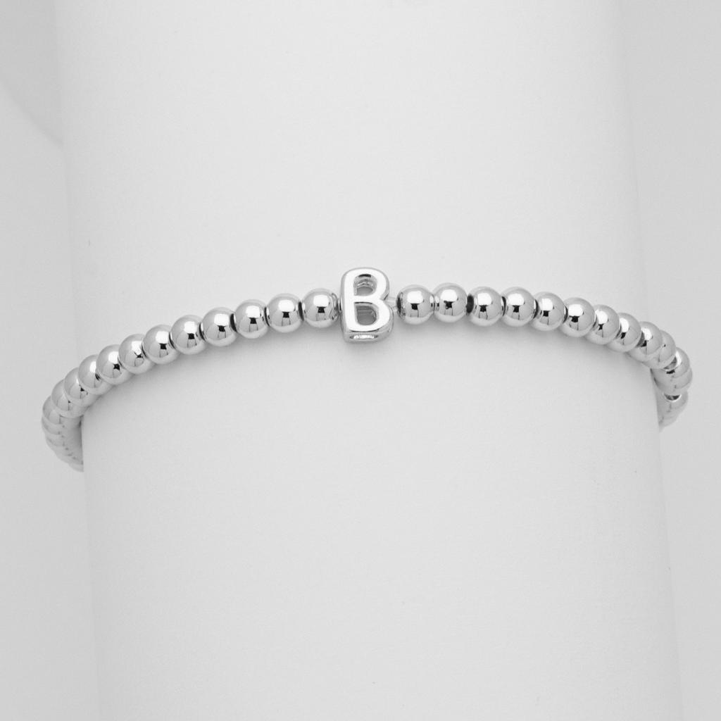 26 English Names White Gold Balloon Bubble Letter Bead Bead Bracelet Bracelet