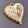 5pcs/Lot Gold Color Angel Series Stainless Steel Charms For Jewelry Making Supplis Devil Heart Wings DIY Women/Men Pendant Charm