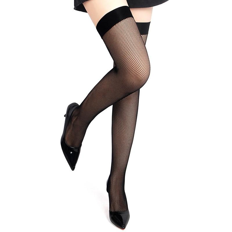 Sexy Stocking Non-Slip Sexy Lingerie Stocking Transparent Fishnet Stocking For Women Tight Fishnet Charming Black Pantyhose