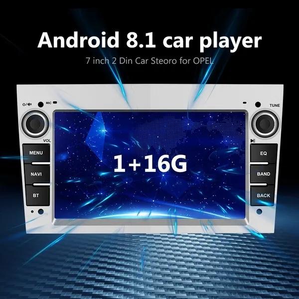 2 Din Android 8.1 Πλοήγηση GPS Ραδιόφωνο αυτοκινήτου Συσκευή αναπαραγωγής πολυμέσων GPS+WIFI+DAB+OBD2 Autoradio για Opel