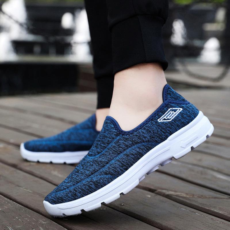 Shoes men's casual shoes versatile old Beijing cloth shoes men's and women's same single shoes soft sole comfortable walking shoes shallow mouth men's