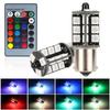 2pcs Super Bright Car LED Bulb and Remote Control 1156 BAU15S PY21W 1157 DRL Light T20 7440 7443 3156 3157 W21W Turn Signal Lamp
