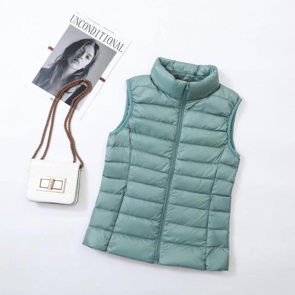 2025 Women's Lightweight Sleeveless Vest - Warm Short Down Jacket for Autumn/Winter.