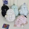 Schoolbag Japanese ins style high value backpack junior high school student schoolbag casual small fresh stars multi-compartment backpack