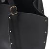 Chloe Carmela Adjustable Handle Pebbled Leather Tote Bag Women Tote Bags Black CHC24-US356N21-001