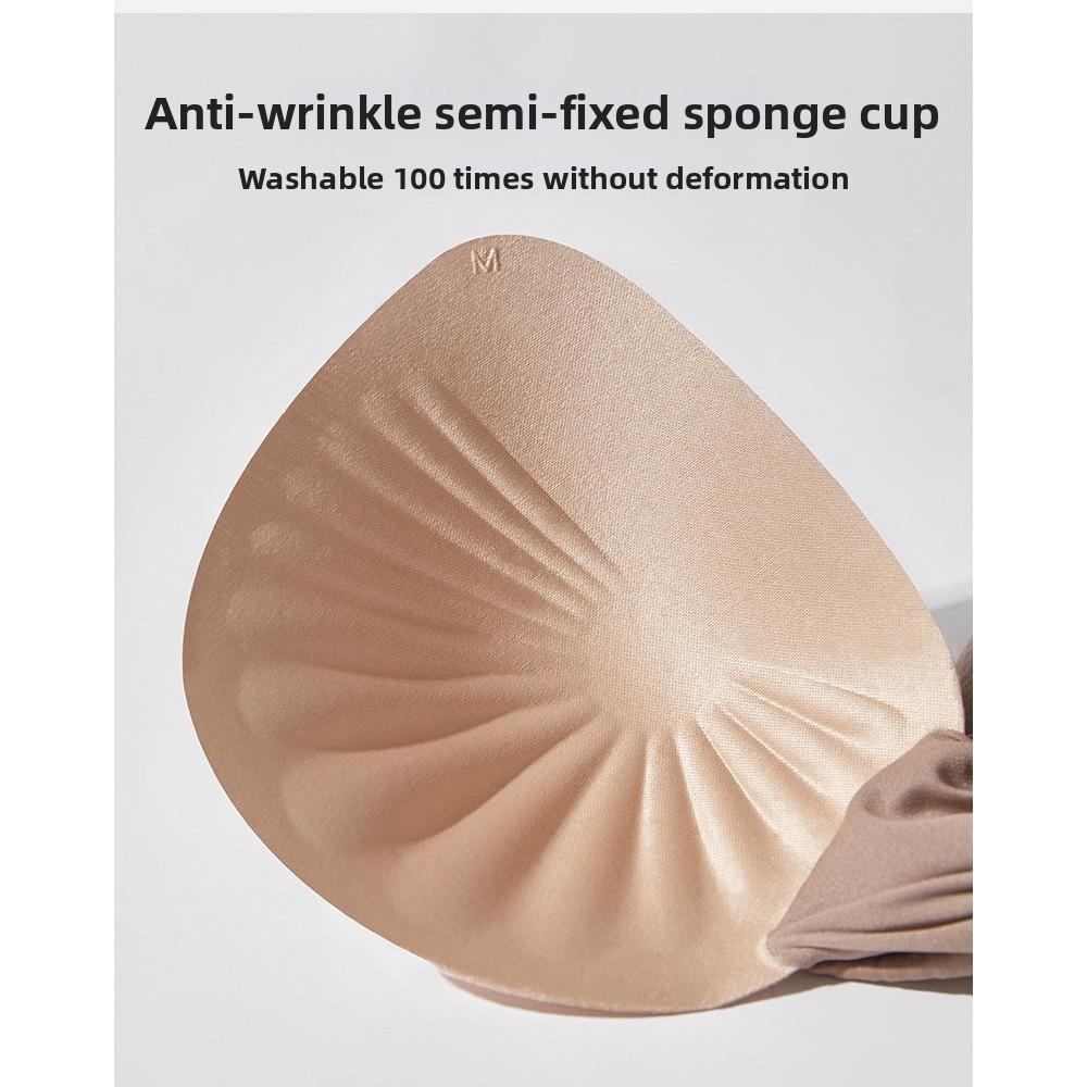 Plus Size Seamless Bra Women Large Bust Gathering Sports Bra Invisible Wireless Underwear