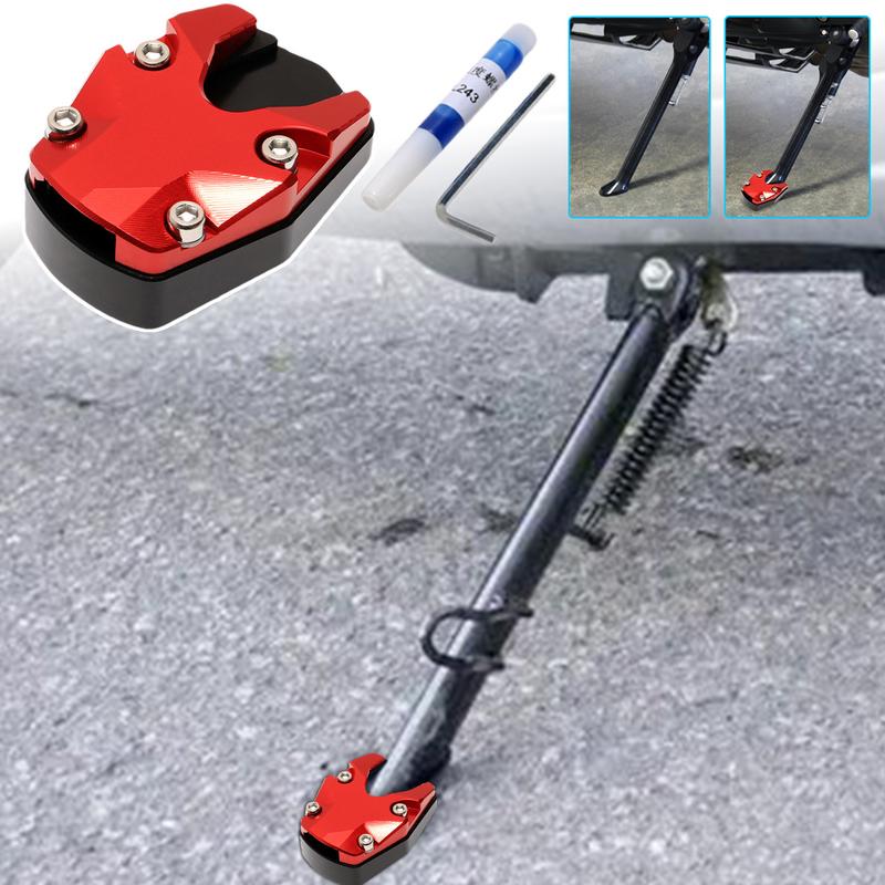Kick Stand Plate For Motorcycle Anti Sinking Plate Support Accessory Motorcycle Kickstand Foot Plate Foot Plate Base Accessories