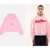 Unisex Oversized Hooded Sweatshirt With Letter Print Cotton Blend Loose Fit Fall Casual Wear