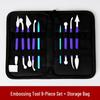 8-Piece Polymer Clay Sculpting Tool Set - Handmade Plastic Embossing Knives for DIY Projects