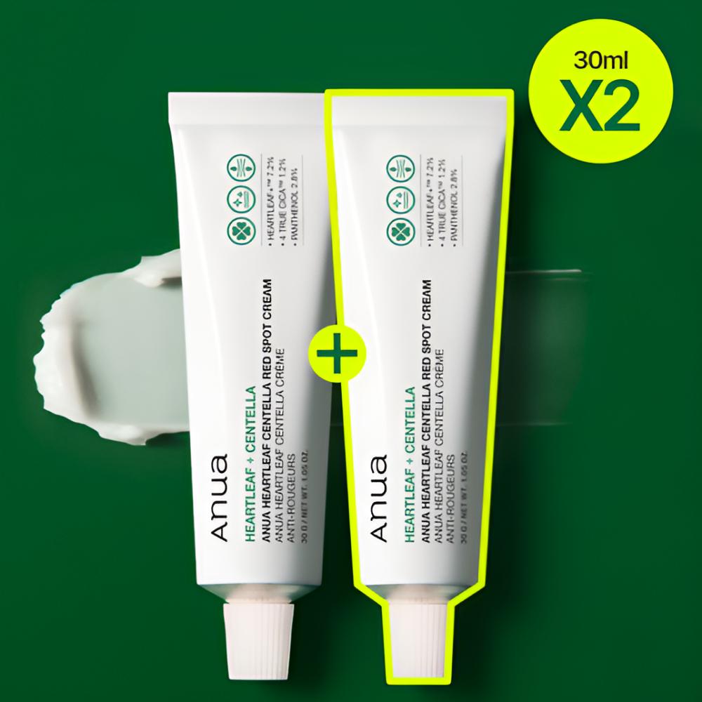 Anua Heartleaf Centella Red Spot Cream Double Set – K-Beauty, Red Spot & Acne Care