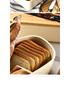Nordic Bread Box: Large Capacity with Wooden Lid & Cutting Board