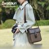 Shoulder Casual Camera Bag Retro Messenger Bag PU Waterproof Ultra Light Micro-Single SLR Camera Storage Crossbody Bag