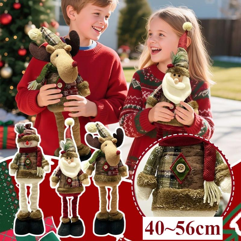 Christmas Dolls Tree Decor New Year Ornament Reindeer Snowman Santa Claus Standing Doll Navidad Decoration Merry Christmas Home