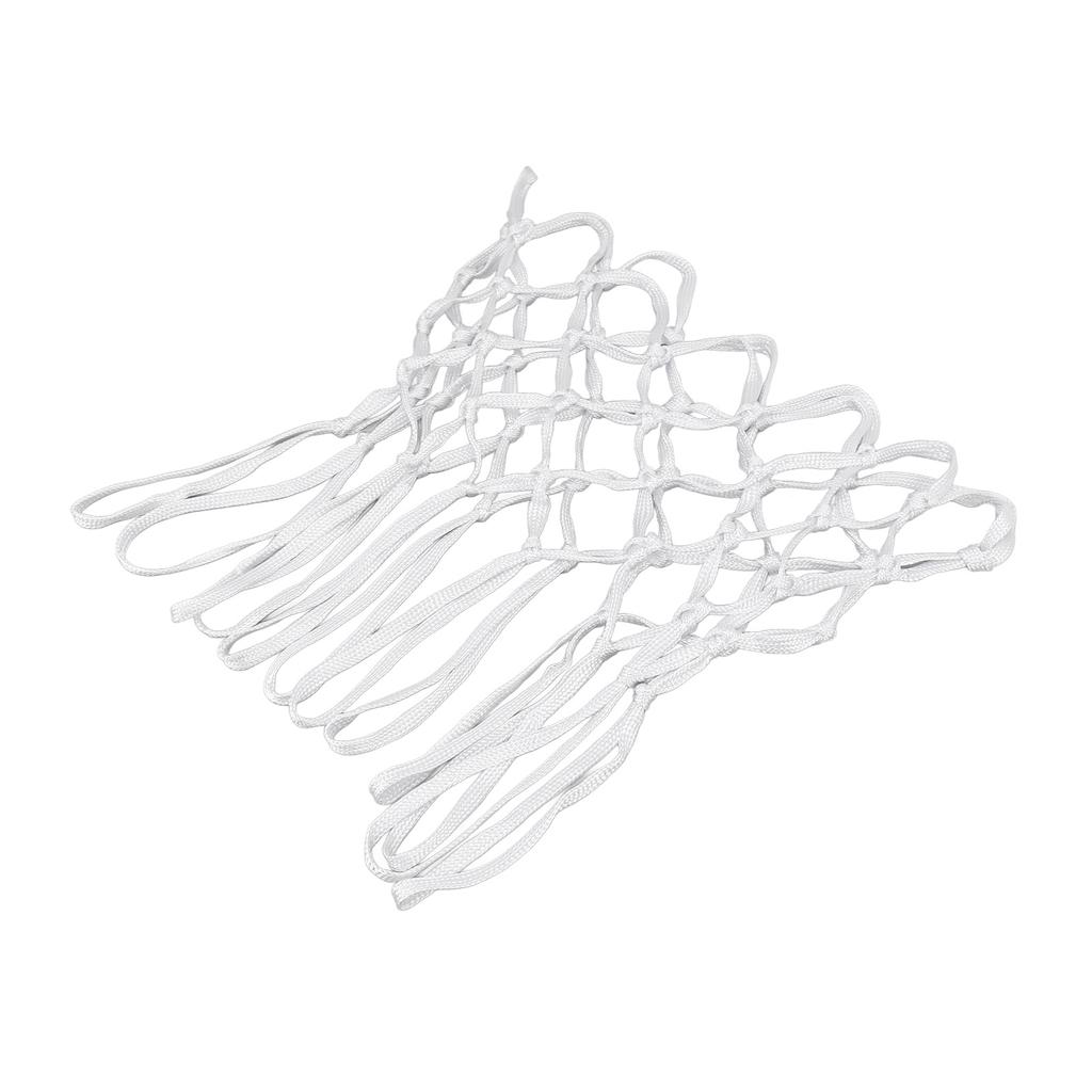 2pcs Durable Basketball Nets Nylon White Universal Heavy Duty Basketball Net Replacement In All Weather for Indoor
