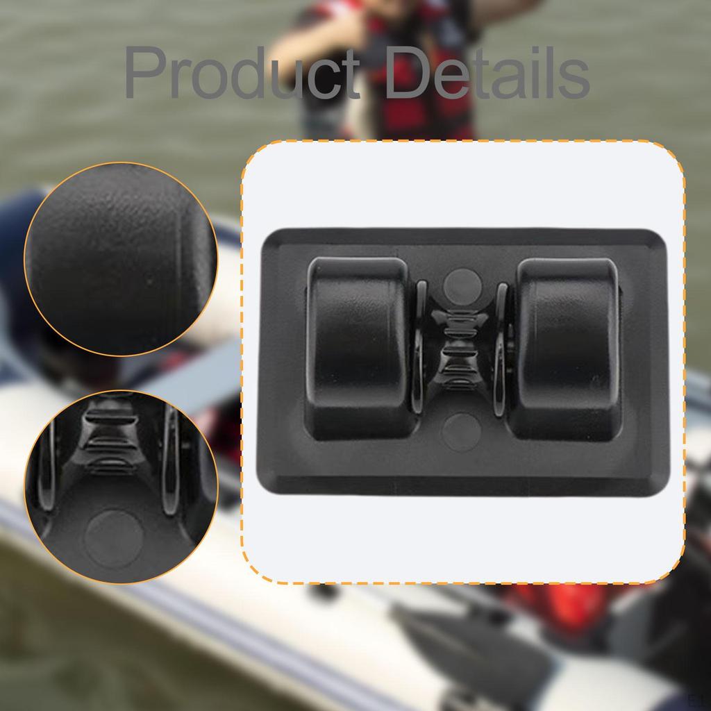 Anchor Tie Off Wheel Row Roller Secure Point PVC Accessory Holder Kayak Tiedown for