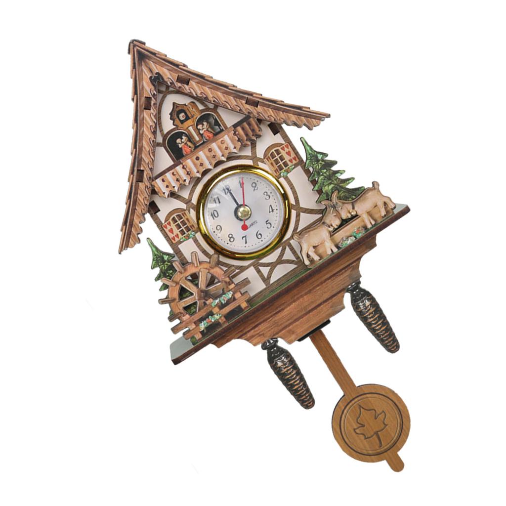 Elegant Wood Cuckoo Clock Adds Vintage Charm To Any Living Space Complements Any Interior Decors Study Room Clock