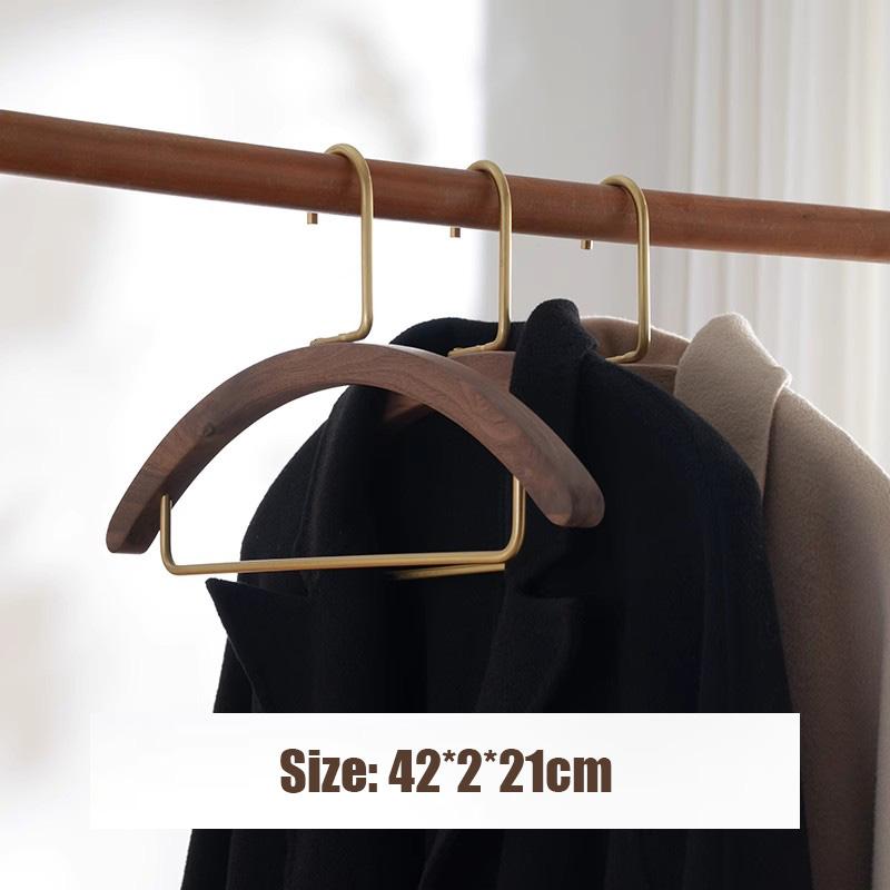 Natural Wood Hanger for Coat Thickening Widen Wood Clothes Hangers Clothes Store Display Hanging Rack Wardrobe Storage Organizer