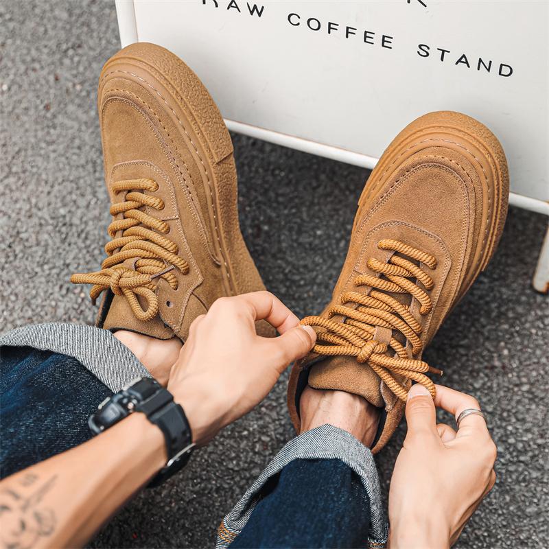 Fashionable and Casual Round Toe Style Sneakers High Quality Versatile Style Eenage Outdoor Sports Trendy Men's Walking Shoes