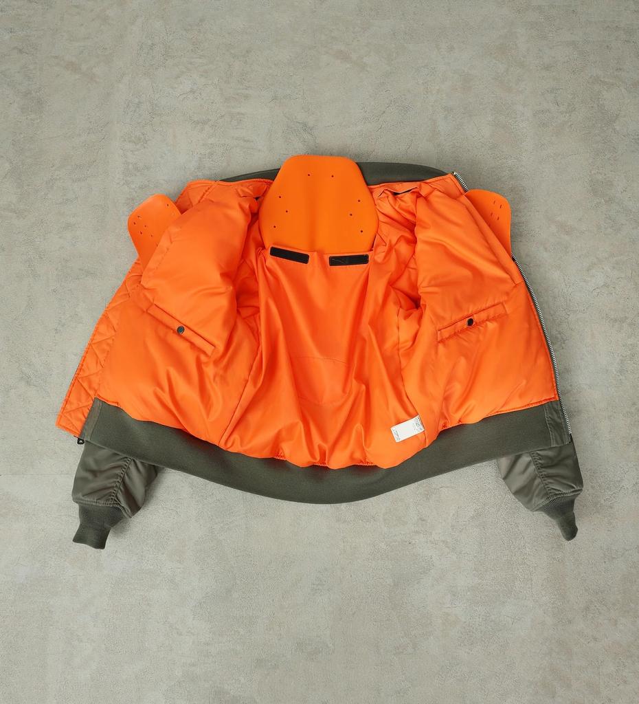 Alpha Industries Motorsykkeljakke med Grå Herre MA-1 Beskytter,