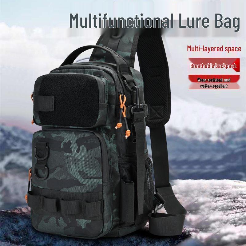 A1R Wasserdichte Camouflage Multifunktionale Brusttasche für Männer & Frauen - Perfekt für Outdoor-Radfahren, Reisen oder Bergsteigen.