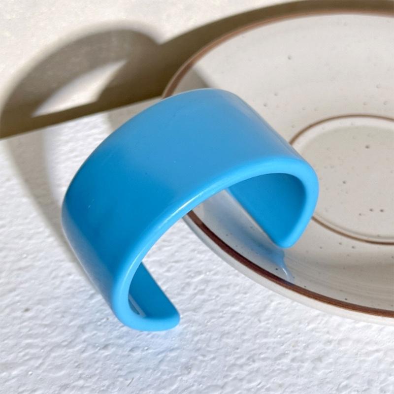 Indiase Feest Sieraden Mode Kleurrijk Stevig Hars Acryl Grote Open Armbanden voor Vrouwen Geometrie Brede Armbanden