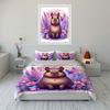 "Fantasy Animal Decor Set" Soft Skin-Friendly Bedding Set Includes 1 Duvet Cover And 2 Pillowcase, Gift