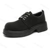 Mode 2025 Neue Herren Retro Derby PU Schuhe Stil Dicke Sohle Bequem Rutschfest Mode Schnürschuhe Lässige Sportliche Klobige Sneaker für Herren