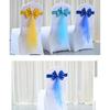 Elastic Chair Sashes Bows Spandex Chair Sashes Bows for Banquets and Ceremonies Elastic Band for Occasion Party