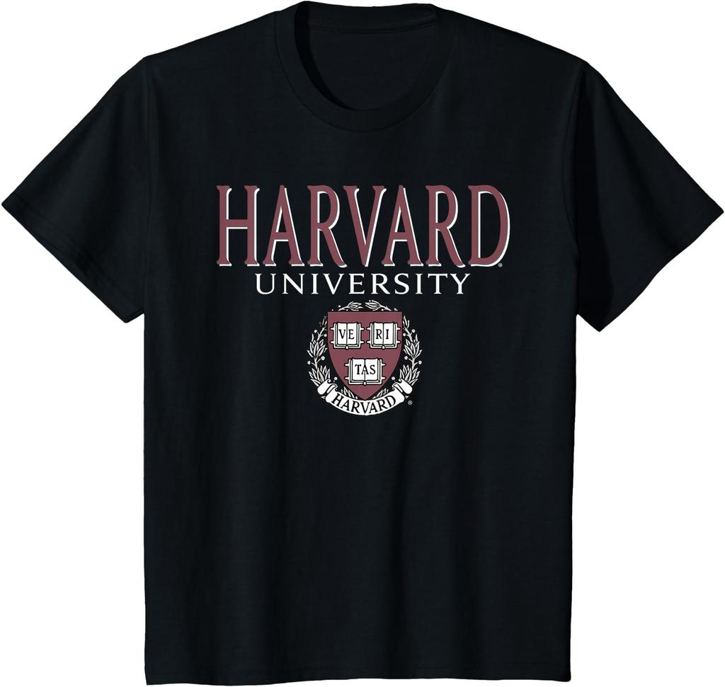 Harvard University Faded Veritas Crest Kids T-Shirt XS-4XL