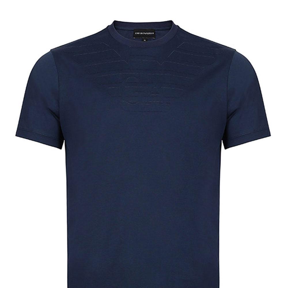 Emporio Armani Short Sleeve Crew Neck T-Shirt Men tops Dark-Blue 3Z1TM1-1JQSZ-F902