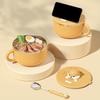 Stainless Steel Instant Noodle Bowl With Lid 1000ml Wide Mouth Food Container for Student Dormitory Fast Heating Meal