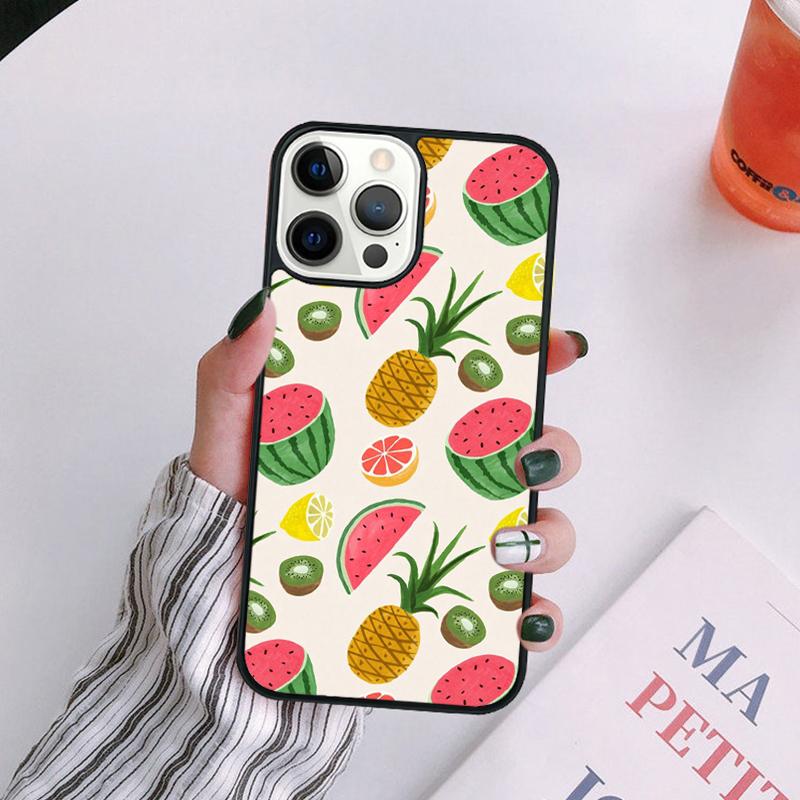 Cute Summer Fruit Watermelon Phone Case For iPhone 17 Air 14 13 12 16Pro Max 15  Plus Max Cover Shell coque