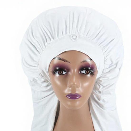 Women Sleeping Hat Dual-Purpose Long Braids Protective Breathable Silk Hair Cover Adjustable Pantyhose