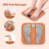 3D Smart Rechargeable Foot Massage Pad EMS Remote 6 Modes 15 Levels Electric Foot Massager Improves Blood Circulation Relax Muscles Slim Legs Unisex