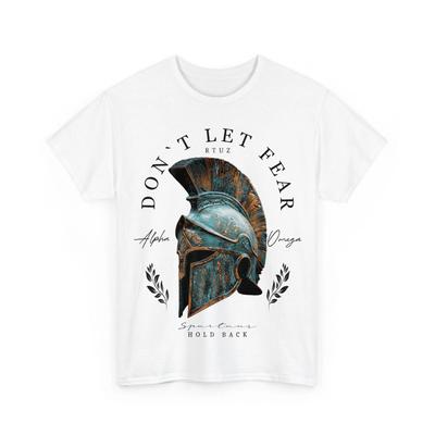 Griekse Sparta Helm Krijger Soldaat rugprint Spartaan T-shirt