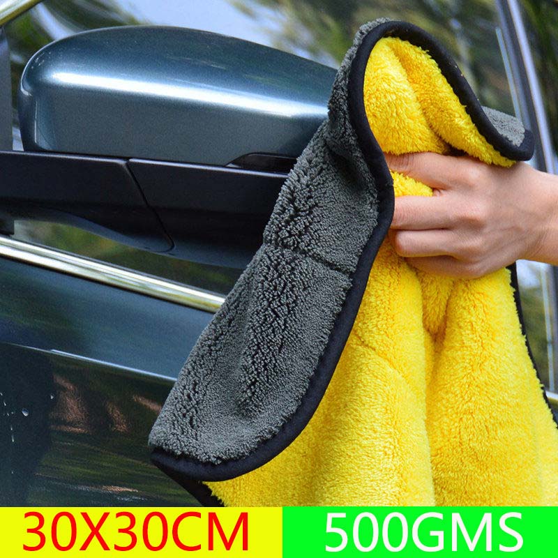

500 ГРАММ Очень Мягкое Микрофибровое Полотенце для Мойки Автомобиля Ткань для Сушки и Чистки Автомобиля Оверлок Ткань для Ухода за Автомобилем Детейлинг Полотенце для Мойки Автомобиля