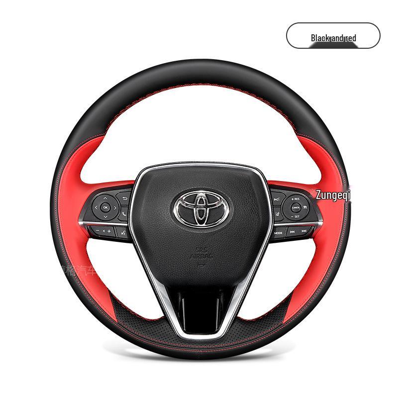 Custom Hand-Stitched Steering Wheel Cover for Toyota Camry, Corolla, RAV4, and Wildlander