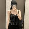 Lace Outer Wear, Pure Lust and Thin Top, Trendy Polka Dot Gentle French Sling Vest, Women's Inner Slim Stitching