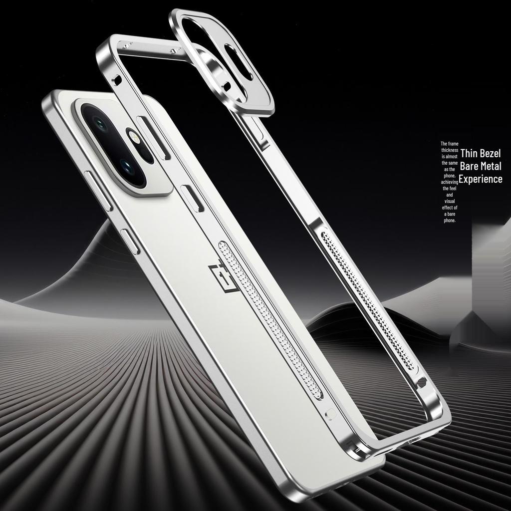 OnePlus 15T Supreme Edition Metal Frame Heat Dissipation Phone Case with Sea Horse Buckle
